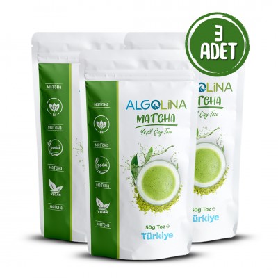 Algolina Matcha Tozu 50 Gr (Yeşil Çay) (3 Adet)